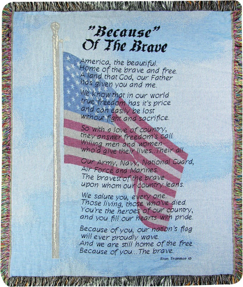 Because of The Brave, Trn, 50"x60" Tap