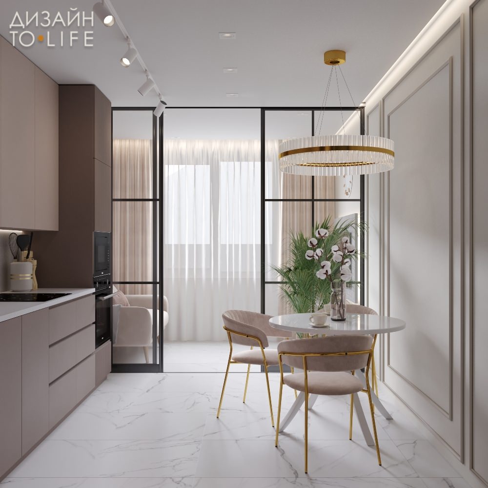 Двухкомнатная квартира в ЖК «Цивилизация» (дизайн)