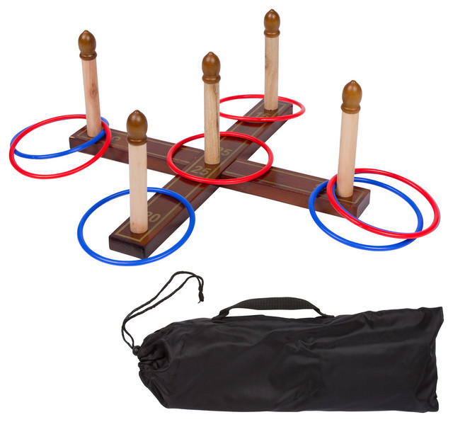 Trademark Innovations Ring Toss Lawn Game Set With Bag & Reviews Houzz