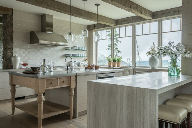 Big Sky House rustic-kitchen