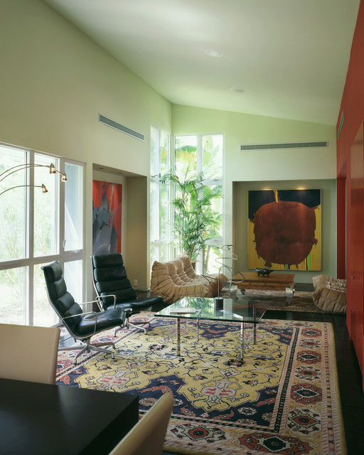 Impluvium House contemporary-vardagsrum