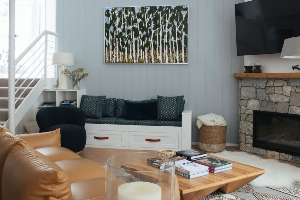 This is an example of a scandinavian living room in Sydney.