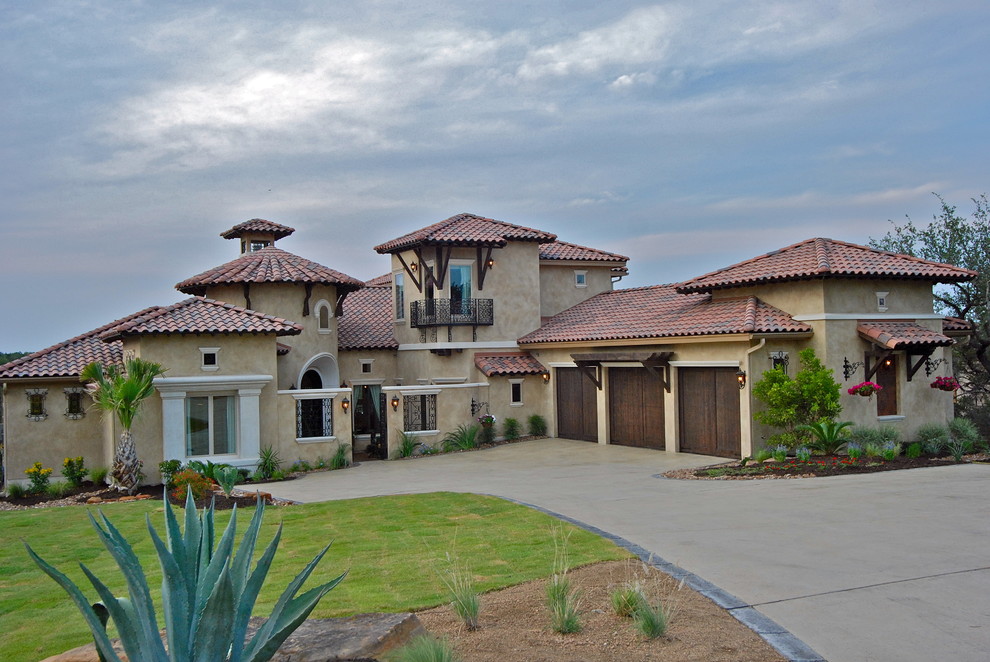 Exteriors of San Antonio & Boerne Homes by Stadler Custom Homes - Mediterranean - Exterior ...