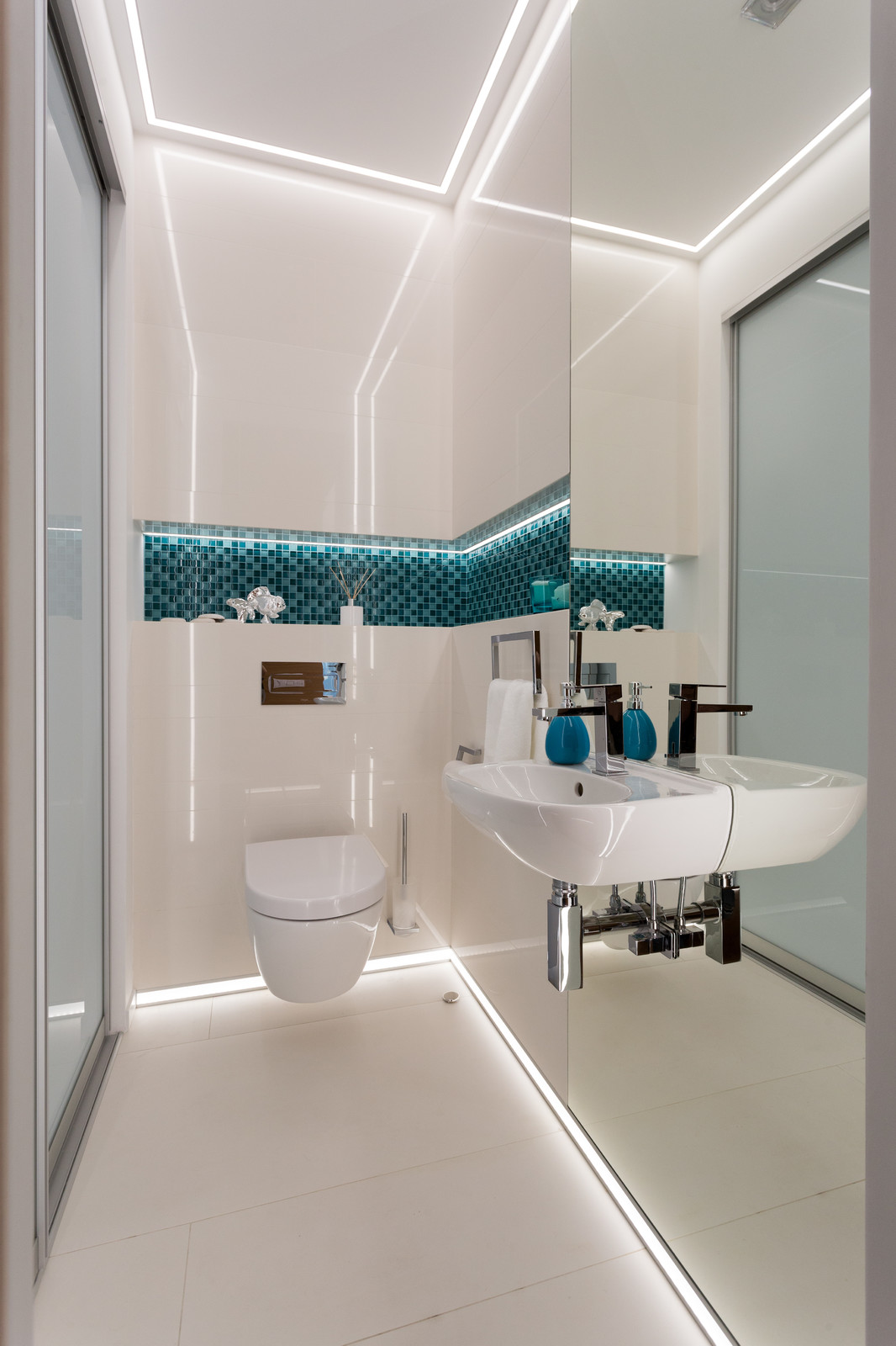 Квартира в бирюзовых оттенках