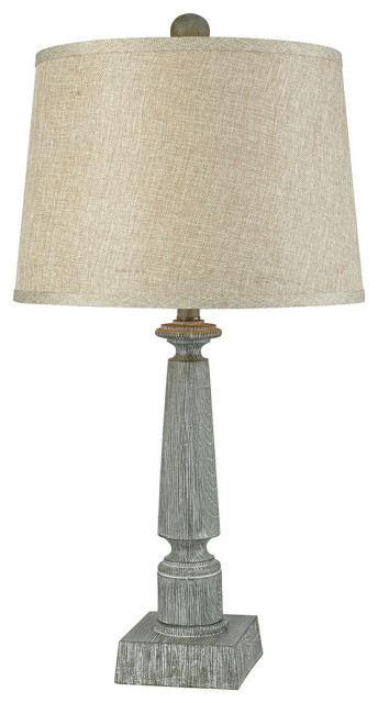 Stein World Traditional Trice, Layla Resin Table Lamp Grey