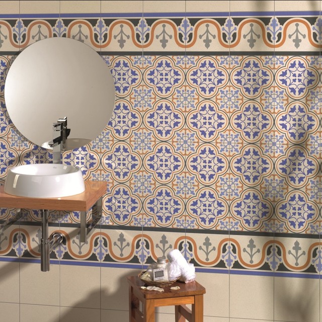 Britannia Victorian Tile Patterns - Decorative Border Tiles - Blue
