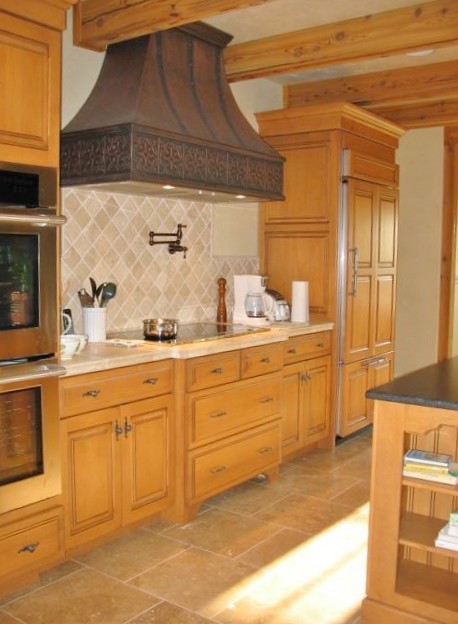 Inspiration for a rustic kitchen remodel in Minneapolis
