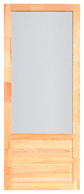 Hampton Wood Screen Door With Hardware 36 Transitional