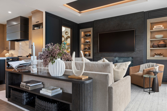End Unit - Modern Luxury Rowhome | Heritage Place Naperville, IL contemporary-family-room