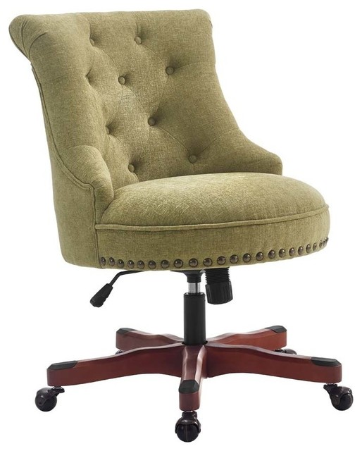 linon sinclair armless upholstered office chair in aqua linon sinclair armless upholstered office chair in aqua