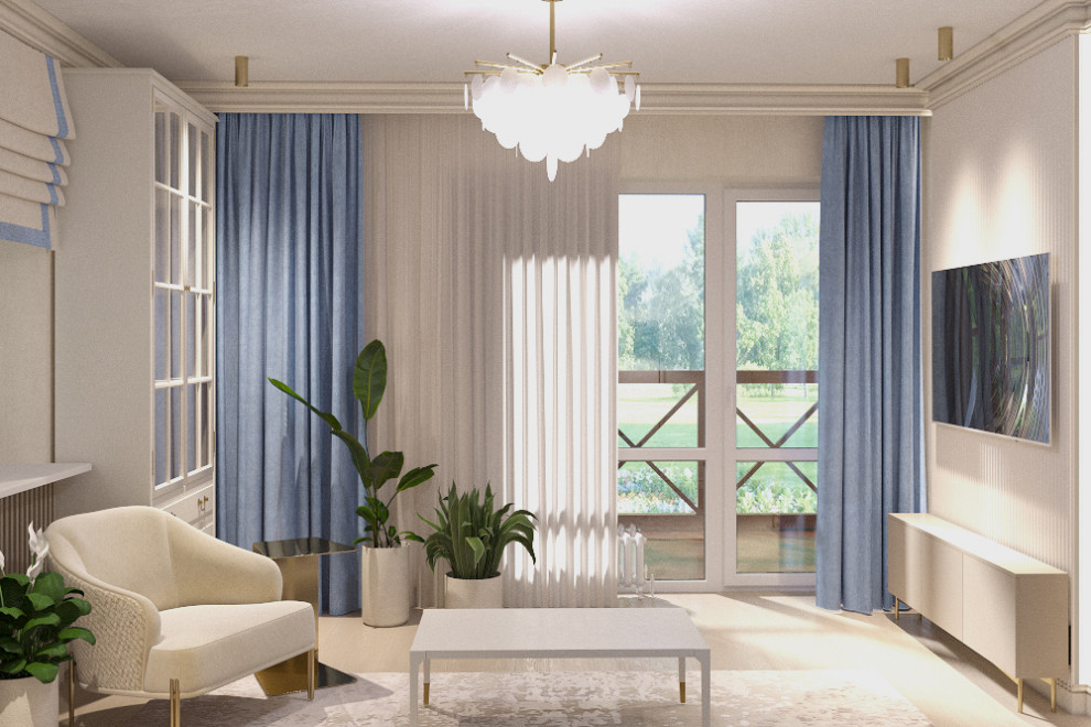 Проект квартиры "Голубая нега"