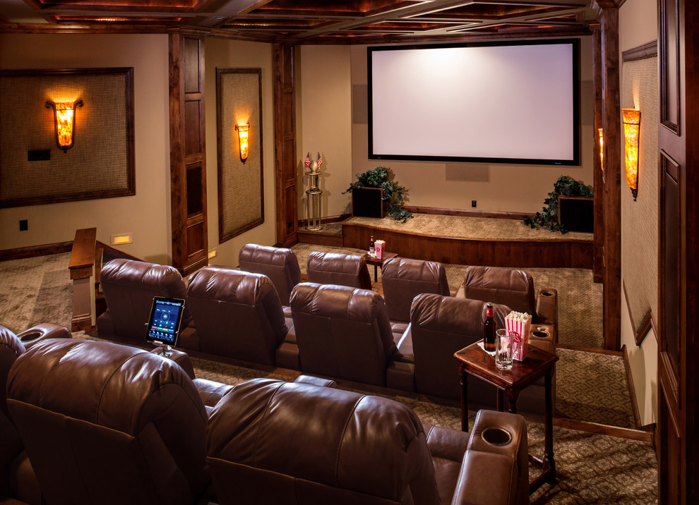 Photo of a home theatre in Milwaukee.