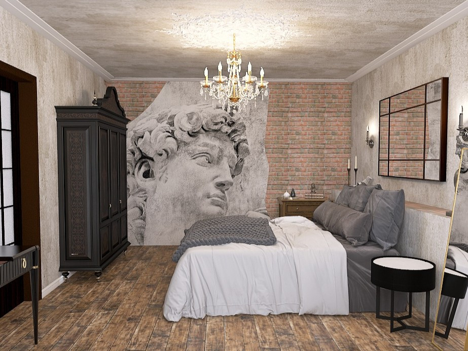 Спальня гранж "Вне времени"