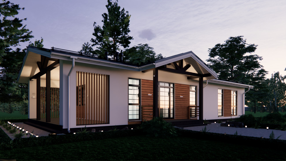 Фасад с подсветкой