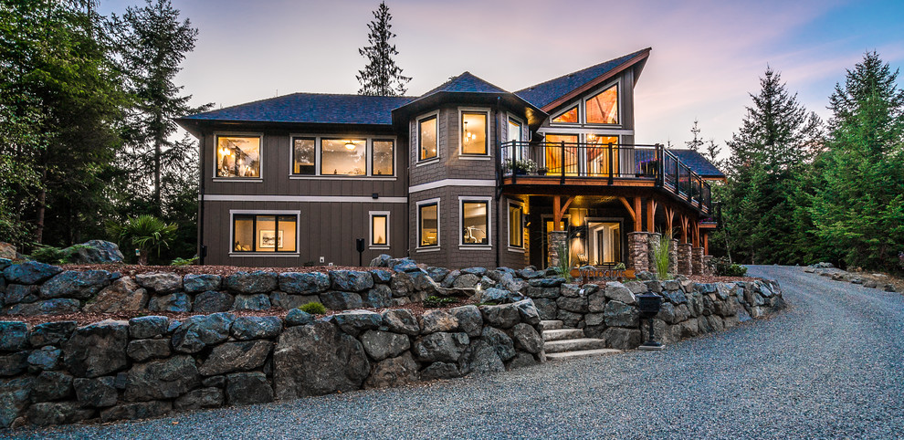 Creekside Custom Home - Rustic - Exterior - by Alair Homes Nanaimo
