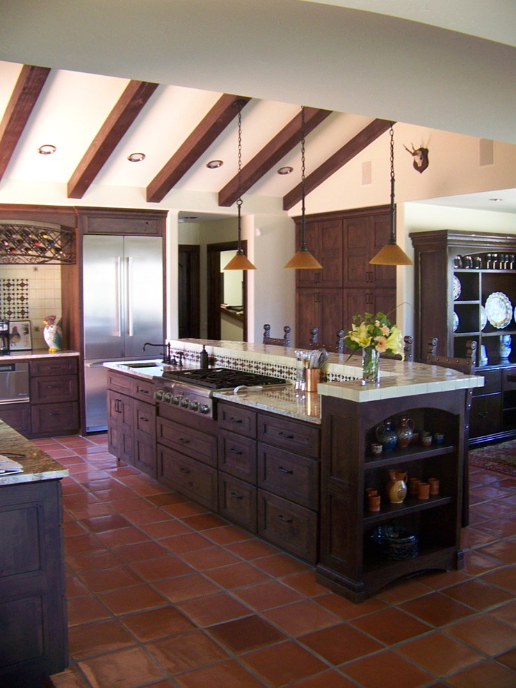 This is an example of a mediterranean kitchen in San Luis Obispo.
