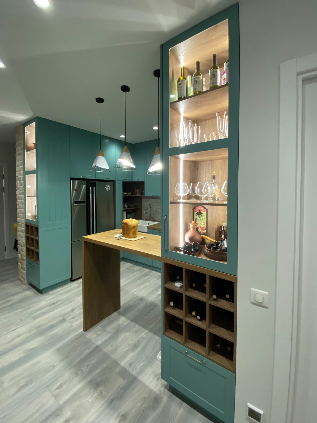 П-образная Кухня в стиле «Прованс»