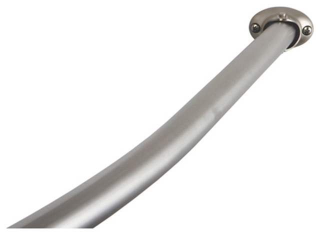 Arista Curved Shower Rod Satin Nickel Arista Curved Shower Rod Satin Nickel