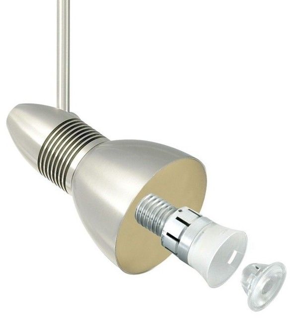 Helios LED 2Circuit Monorail LowVoltage Track Head Transitional