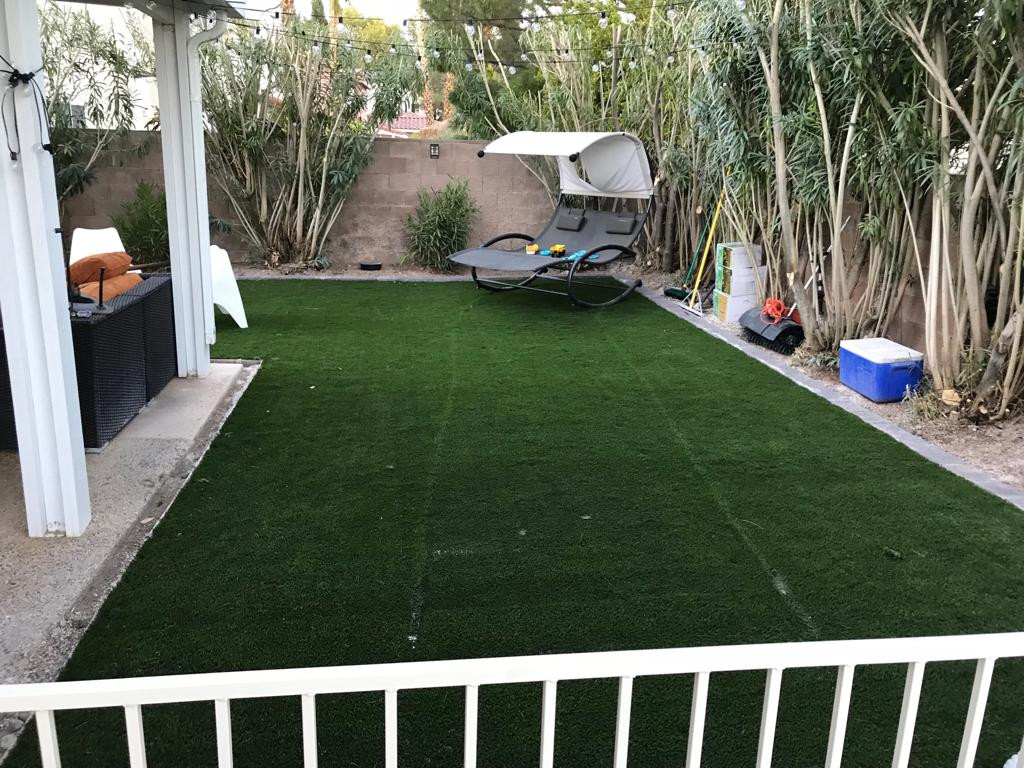 Backyard with Pavers