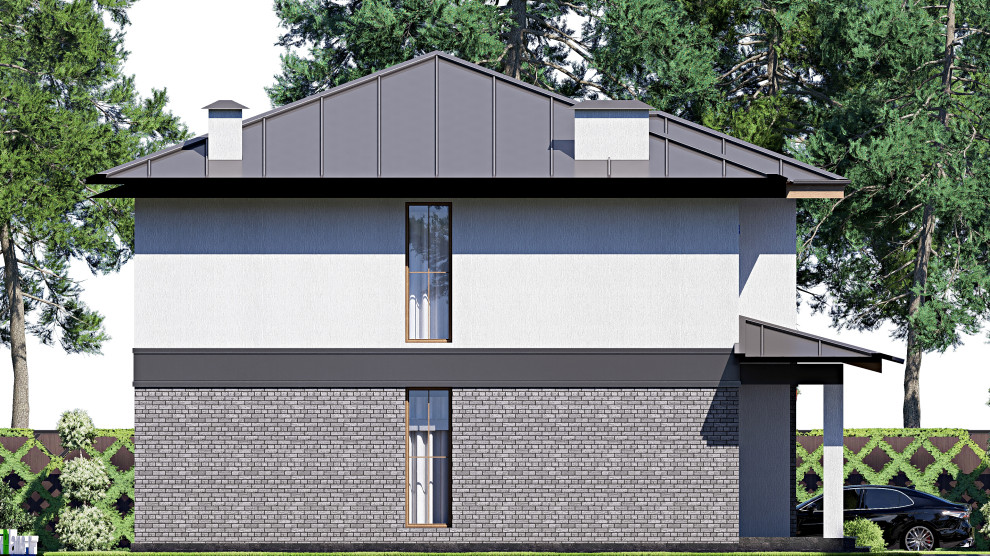 Проект двухэтажного дома 14х12 м S220м2 F-18026