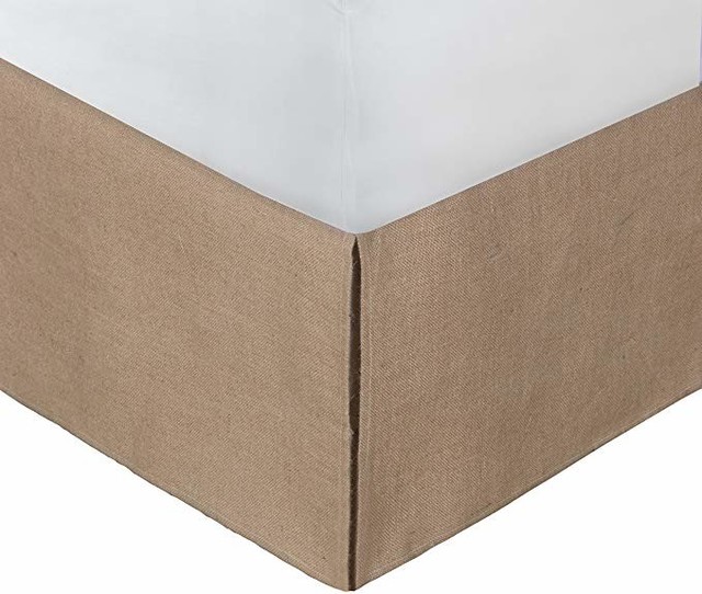 Greenland Home Burlap Bed Skirt, Natural Farmhouse Bedskirts by Uber Bazaar Houzz