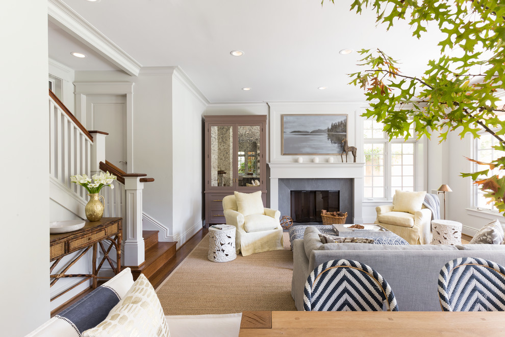 This is an example of a beach style living room in San Francisco.