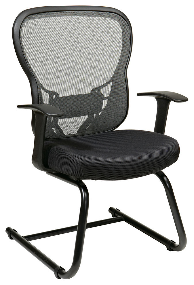 Deluxe R2 SpaceGrid Back Visitors Chair, 25.75Wx23.25Dx39.75H