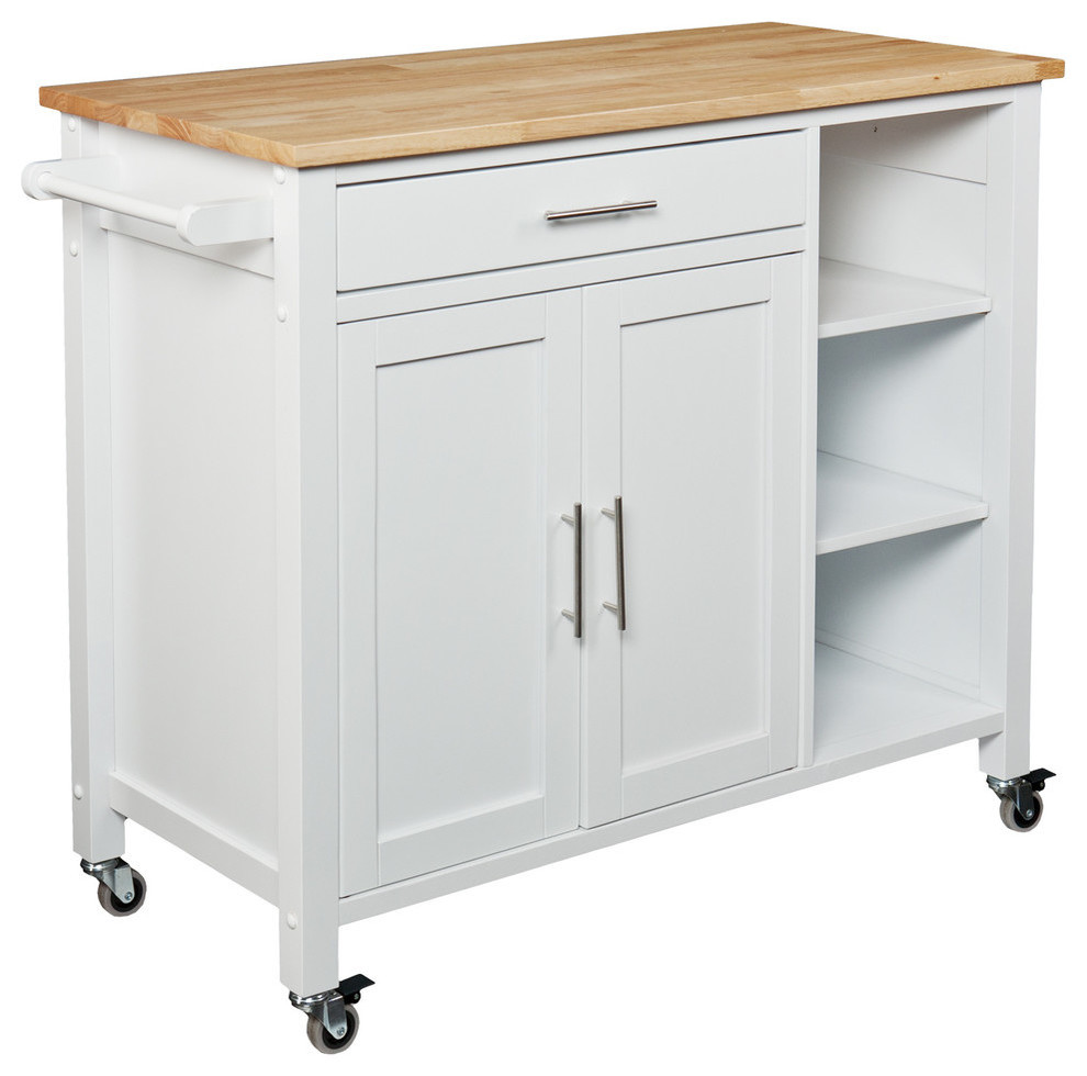 Maxine Kitchen Cart - Transitional - Kitchen Islands And Kitchen Carts ...