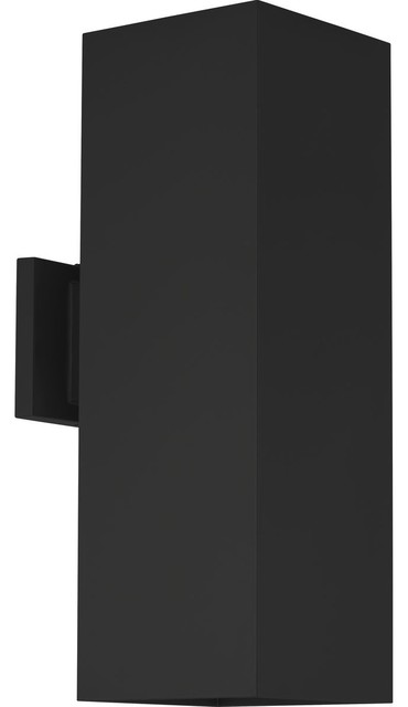 2-Light Wall Lantern, Black