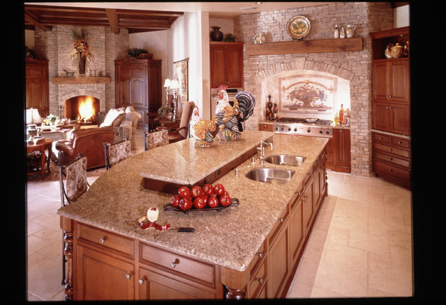 Custom Homes mediterraneo-cocina