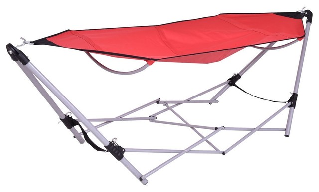 Modern Portable Folding Steel Frame Hammock With Bag Contemporary Modern Portable Folding Steel Frame Hammock With Bag Contemporary Hammocks And Swing Chairs By Imtinanz Llc