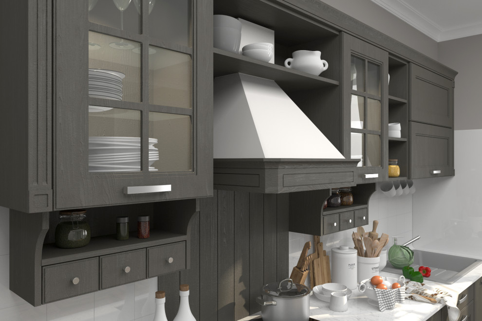 Дизайн проект кухонного гарнитура "Viva" неоклассика