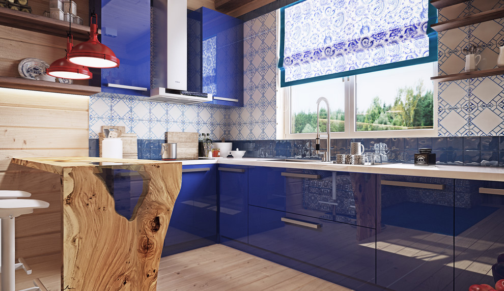 Кухня - гостинная в банном домике