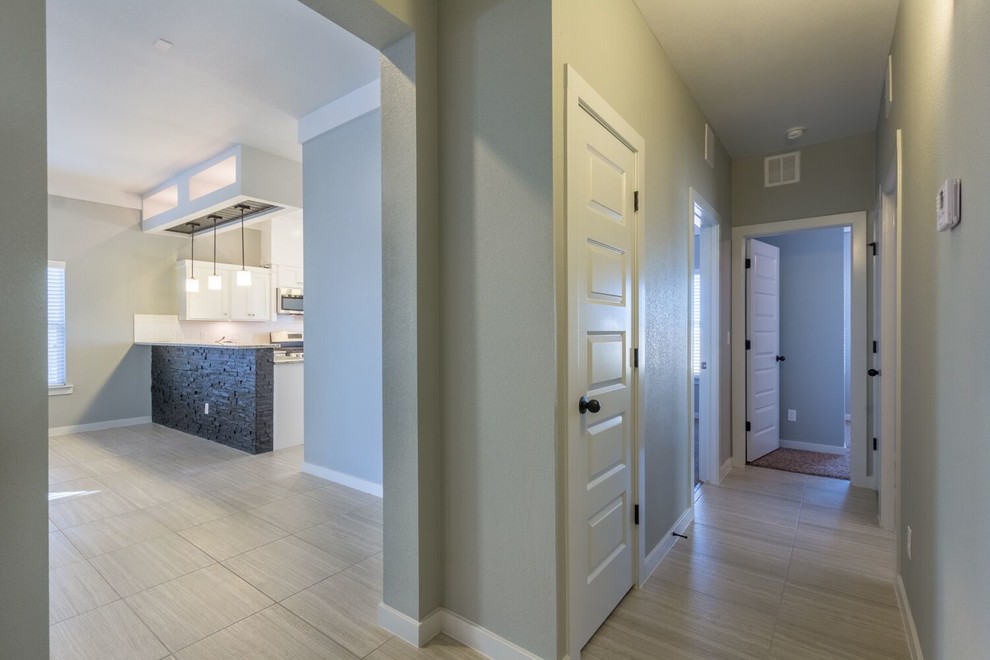 Inspiration for a transitional home design remodel in Austin