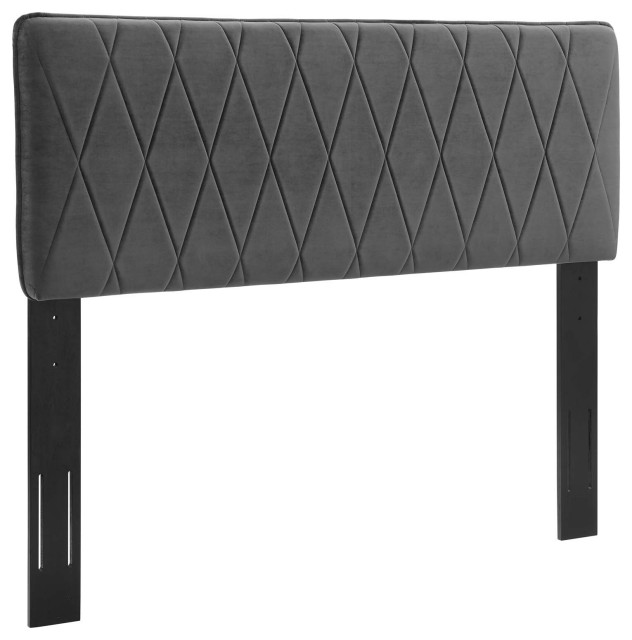 Leila Performance Velvet Full/Queen Headboard Transitional