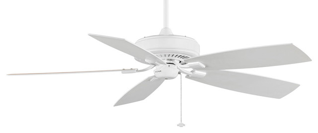 Indoor Ceiling Fan With White Tone Color And Finish Metal Material