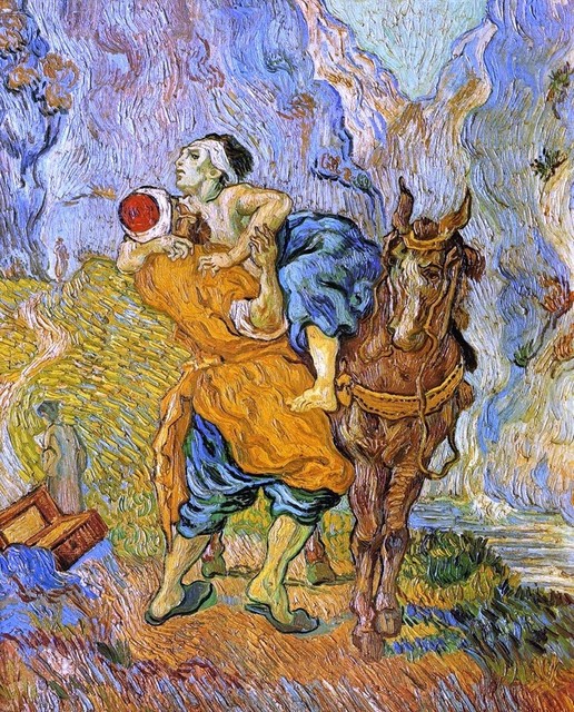Vincent Van Gogh The Good Samaritan, after Delacroix, Print