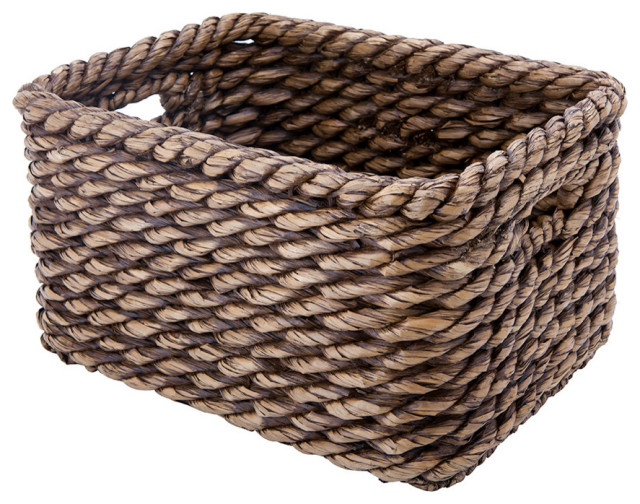 Rectangular Storage Basket Lampakanay Brown Wash Beach Style Baskets By Kouboo
