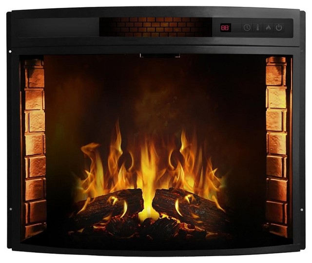 Regal Flame 33 Curved Ventless Heater Electric Fireplace Insert Contemporary Indoor Fireplaces By Virventures - 33 Curved Fireplace Insert Regal Flame 33 Curved Ventless Heater Electric Fireplace Insert Contemporary Indoor Fireplaces By Virventures - 33 Curved Fireplace Insert