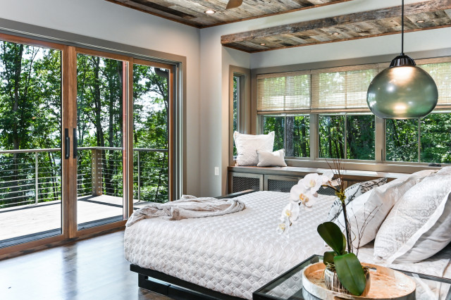 Modern Ranch rustico-dormitorio