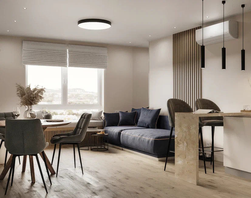 Красивая квартира 88 м² в современном стиле