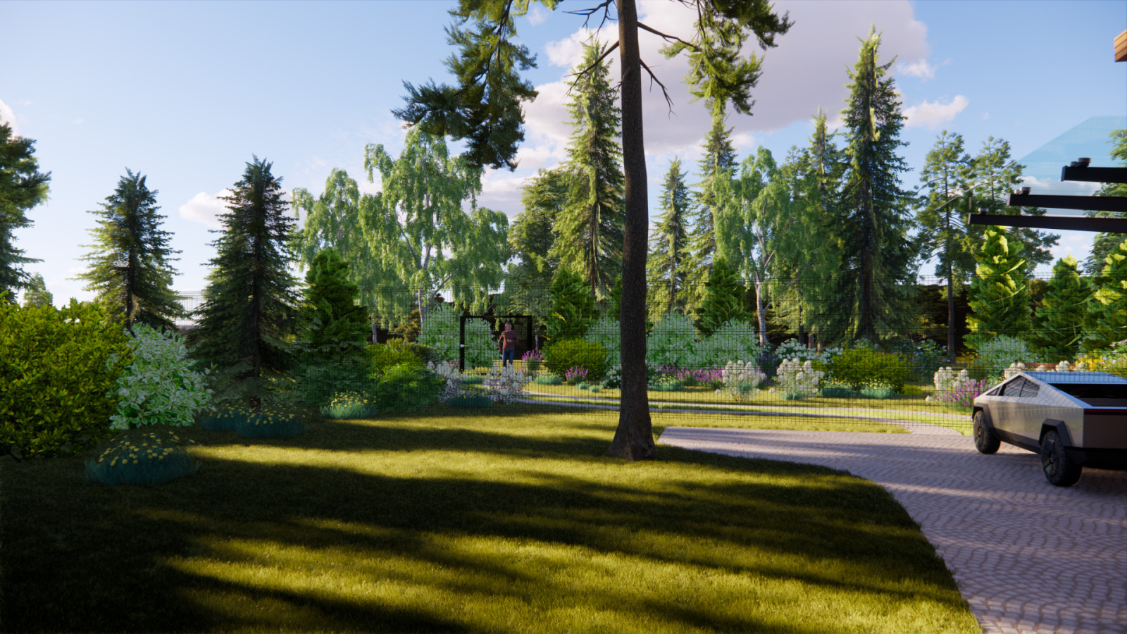 Благоустройство частного сада