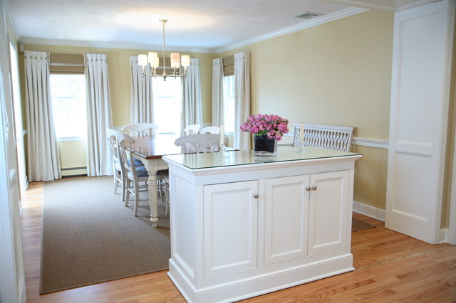 Duxbury Colonial Renovation klassisk-spisestue