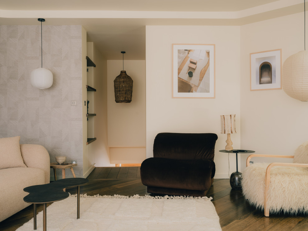 Rénovation d'un appartement des années 80 dans un style mid-century