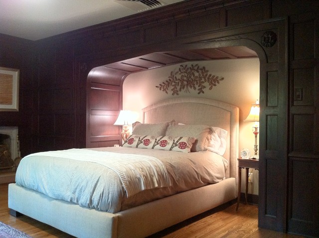 Tudor Style Bed Alcove Traditional Bedroom Cedar