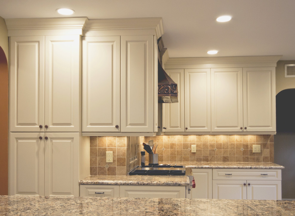 Aged sage green with mocha glaze and eggshell kitchen ...