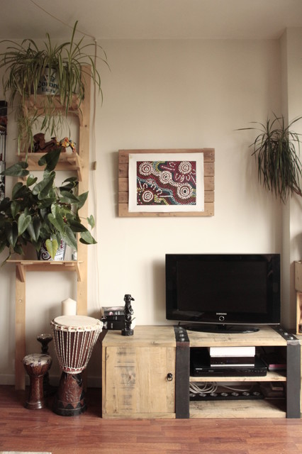 Coaching d&eacute;co - Appartement 39m&sup2; exotisk-vardagsrum