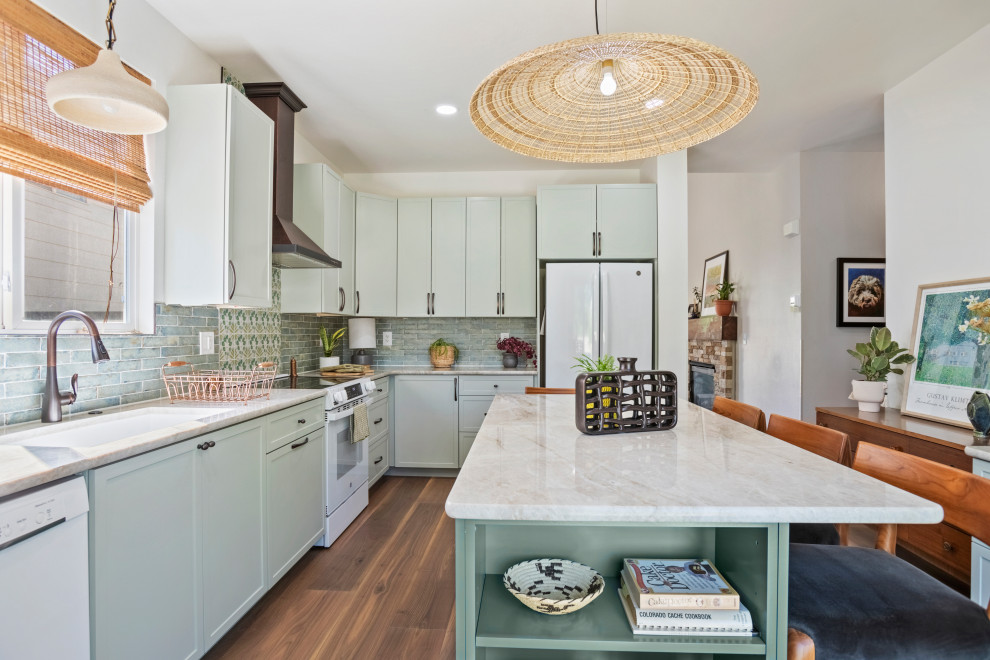 Calming Sage Green Kitchen