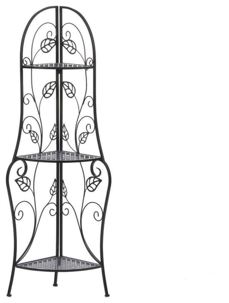 CORNER BAKER SHELF Mediterranean Baker's Racks by VirVentures Houzz